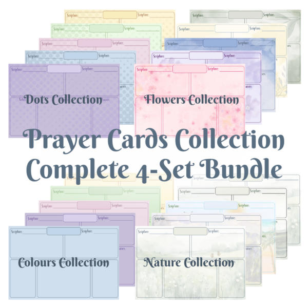 Prayer Card Collection - Complete 4-Set Bundle